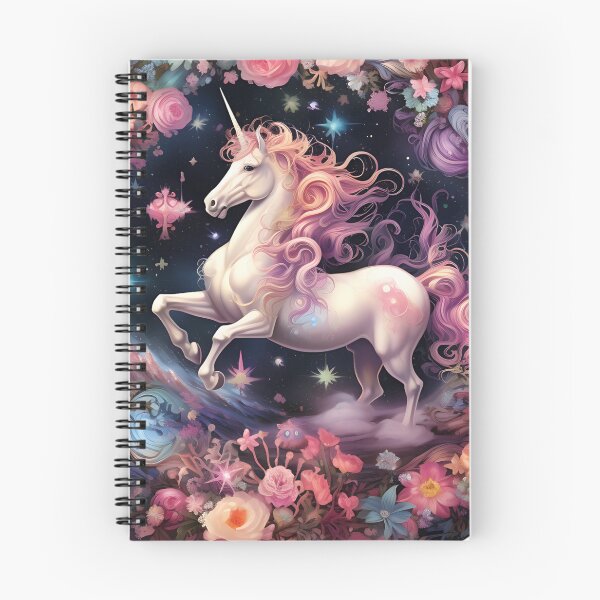 Item preview, Enchanted Blooms - Unicorn in a Circular Flower Arrangement designed and sold by vadimcarazan.