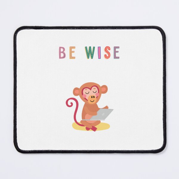Item preview, Be Wise. Monkey is reading. designed and sold by dk-design85.