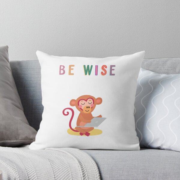 Item preview, Be Wise. Monkey is reading. designed and sold by dk-design85.