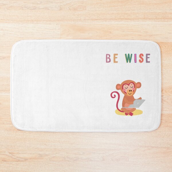 Item preview, Be Wise. Monkey is reading. designed and sold by dk-design85.