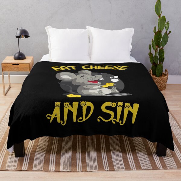 Item preview, Eat Cheese and Sin Mouse designed and sold by SunnyFunnyArt.