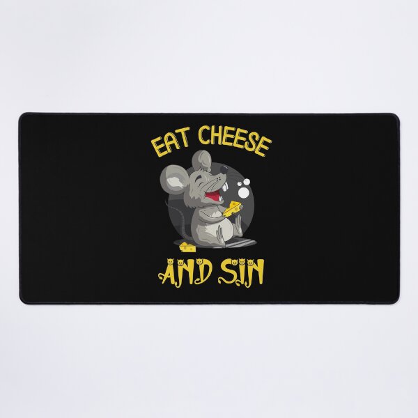 Item preview, Eat Cheese and Sin Mouse designed and sold by SunnyFunnyArt.