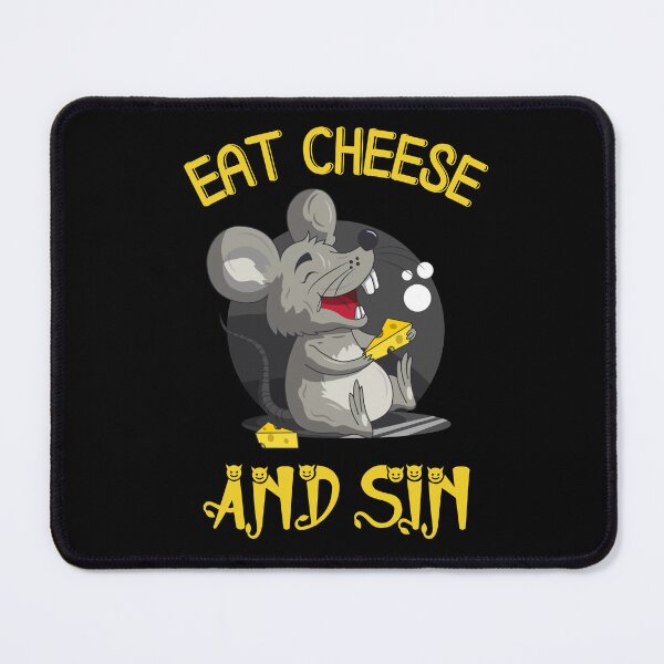 Item preview, Eat Cheese and Sin Mouse designed and sold by SunnyFunnyArt.