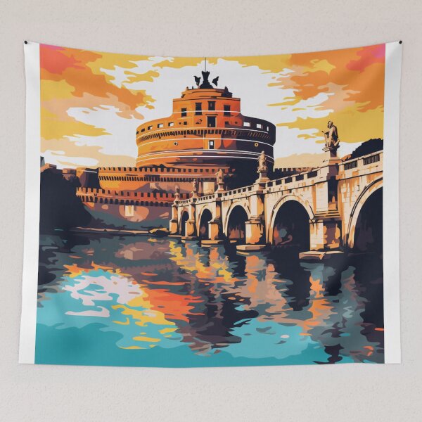 Item preview, A Pop Art Travel Print of Rome - Italy designed and sold by StudioRedKoala.