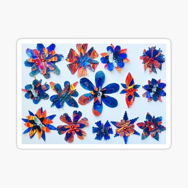 Painting Flowers Sticker