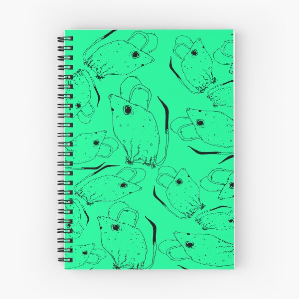 Item preview, TINY BUT MIGHTY BLACK x SEAFOAM GREEN RODENT MOUSE  designed and sold by GIVENGRACE.ART.