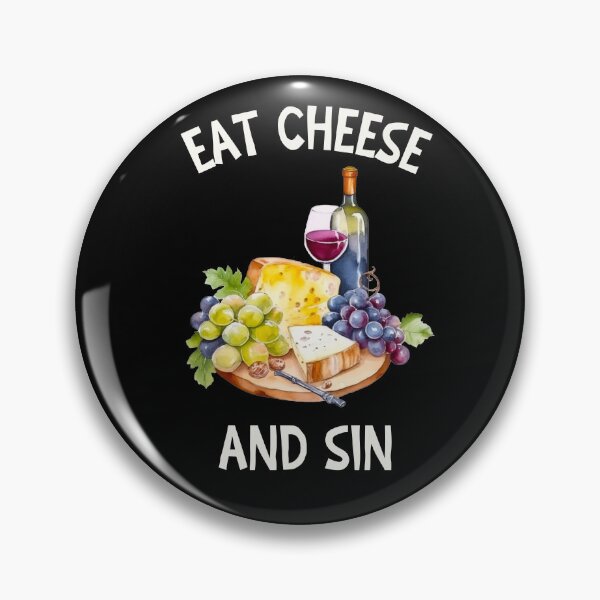 Item preview, Eat Cheese and sin designed and sold by SunnyFunnyArt.