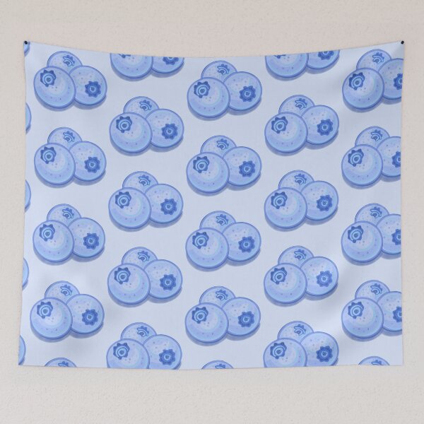 Item preview, Cute blue berries with pastel colors designed and sold by Florvolcanica.