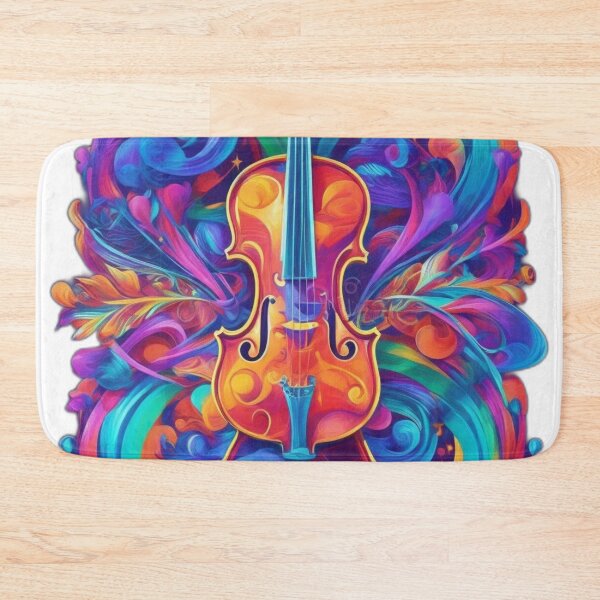 Item preview, Harmony in Colors: Rainbow Violin Illustration designed and sold by DeevaValli.