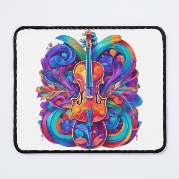 Item preview, Harmony in Colors: Rainbow Violin Illustration designed and sold by DeevaValli.