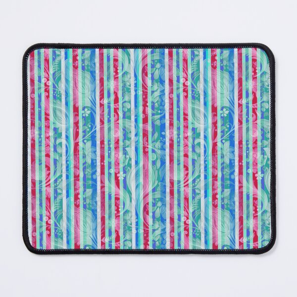 Item preview, Stripes over jacobean design designed and sold by Alessandro Remo Mazzoni Remotextiles.