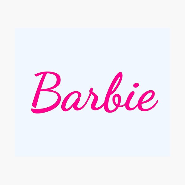  Barbie Iron On Logo