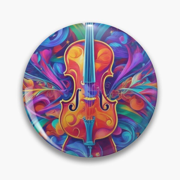 Item preview, Harmony in Colors: Rainbow Violin Illustration designed and sold by DeevaValli.