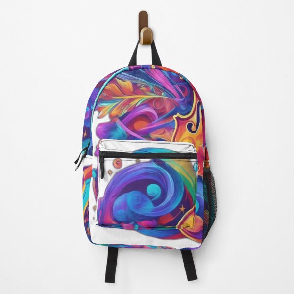 Item preview, Harmony in Colors: Rainbow Violin Illustration designed and sold by DeevaValli.