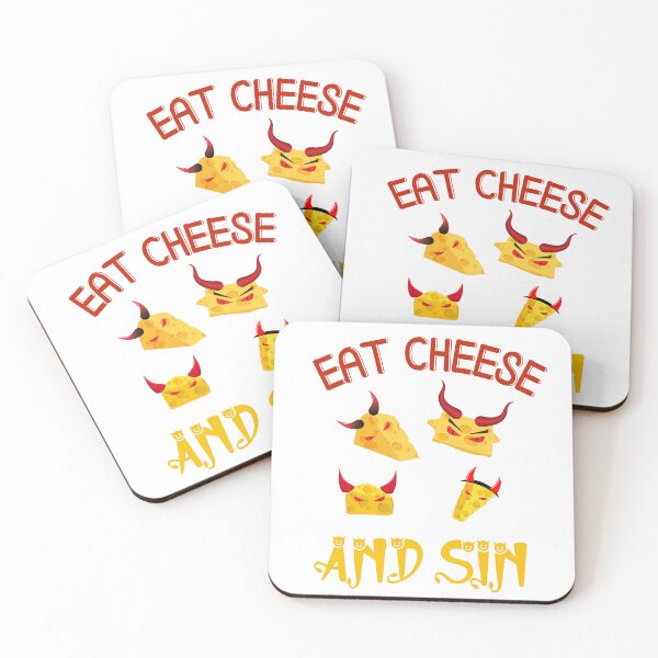 Item preview, Eat Cheese and Sin designed and sold by SunnyFunnyArt.