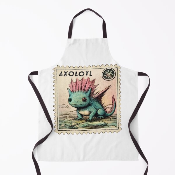 Item preview, Vintage Axolotl Stamp designed and sold by Bug & Brush.