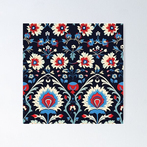 Item preview, Ottoman Palace Designs Dark Floral Pattern designed and sold by Ottoman Palace Designs.