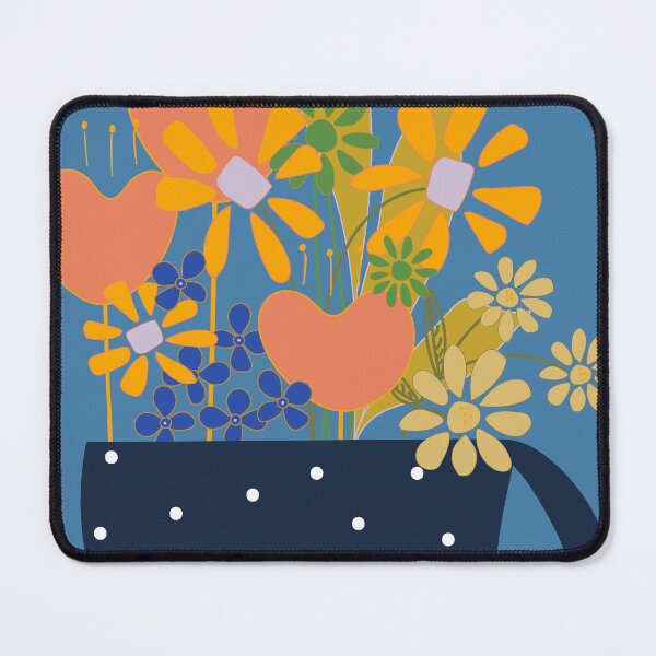 Item preview, Hand Drawn Flowers In A Dotty Teacup. designed and sold by SalsySafrano.