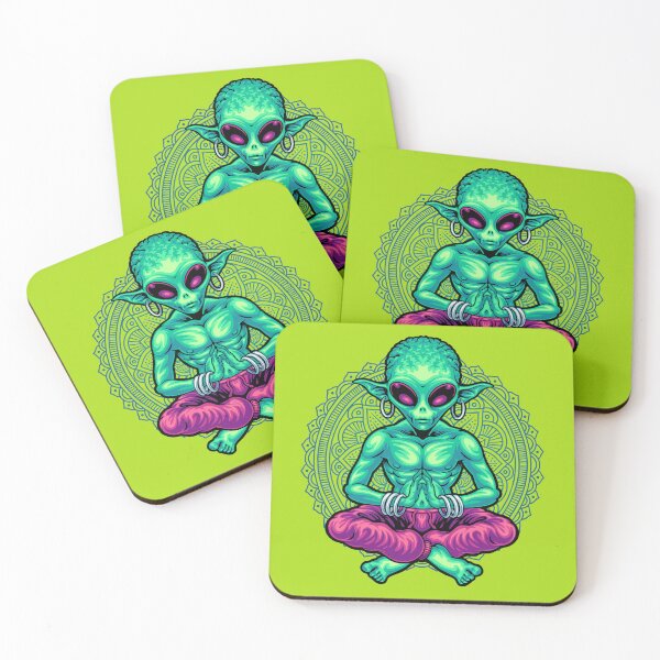 Item preview, Fun Science Space Alien Yoga Master with Meditation Geometry  designed and sold by Robert Diebold.