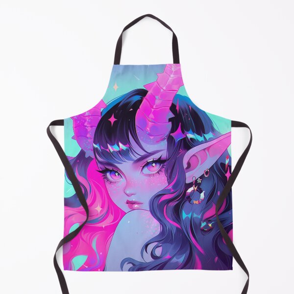 Item preview, Soft Pink Devil Elf Anime Girl designed and sold by bubblegoth.
