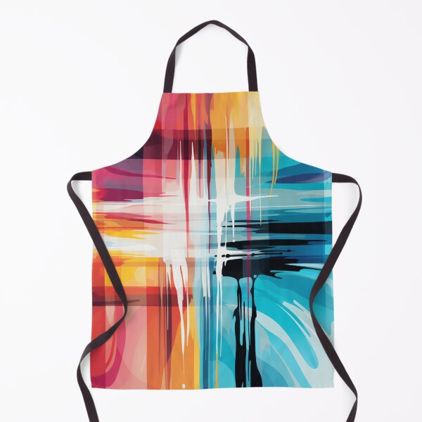 Item preview, Paint Smears of Teal, Reds, White and Yellows designed and sold by BeHappyGoLucky.