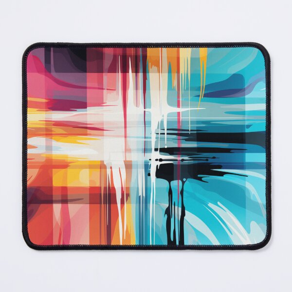 Item preview, Paint Smears of Teal, Reds, White and Yellows designed and sold by BeHappyGoLucky.