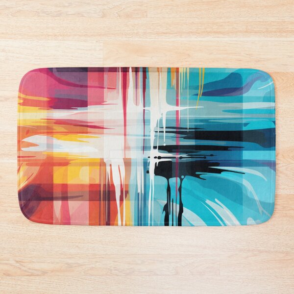 Item preview, Paint Smears of Teal, Reds, White and Yellows designed and sold by BeHappyGoLucky.