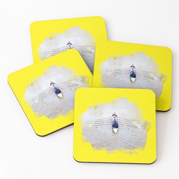 Item preview, Rowing Rowers in Yellow Color Splash - Do what you Love, Rowing! designed and sold by Michael van der Hoorn.