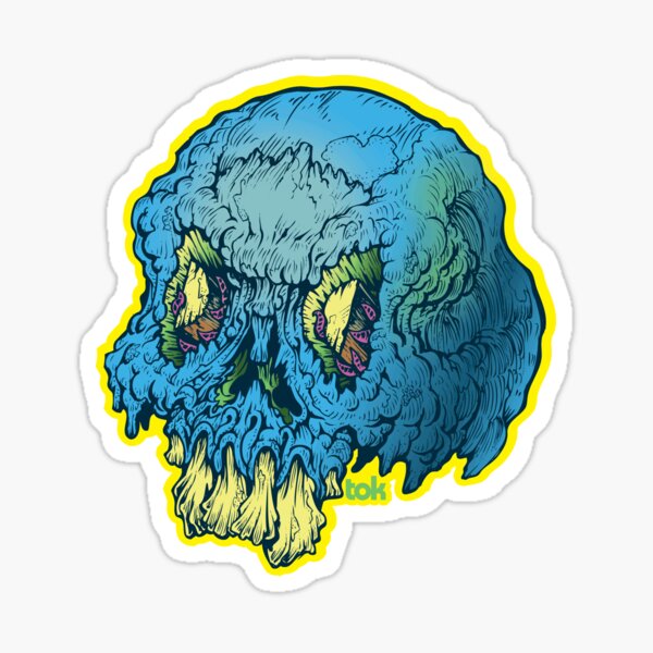 DAD - TOK Skull Sticker