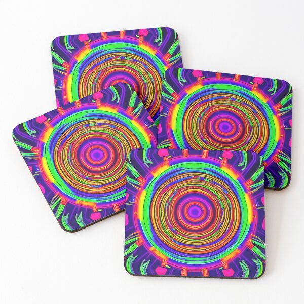 Item preview, Neon Portal - Psychedelic Pattern designed and sold by NomadicCreative.