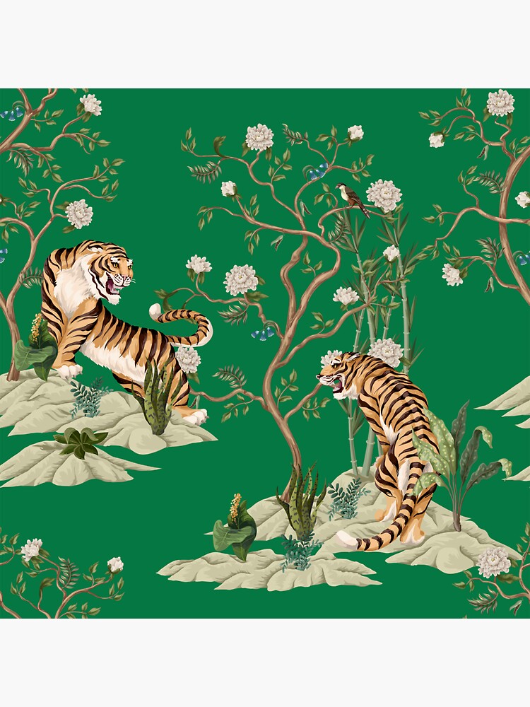 Gucci Tiger Wallpaper Blue Acrylic Serving Tray 