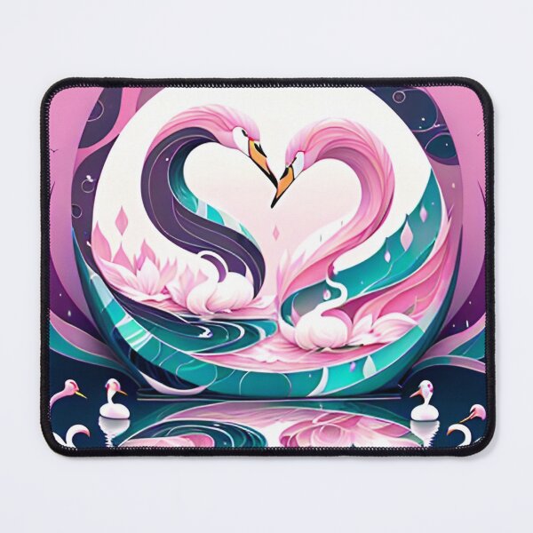 Item preview, Beautiful Pink Swan Heart designed and sold by purplesensation.