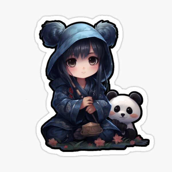 Panda hoodie anime online girl