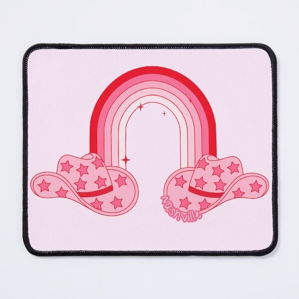 Item preview, Retro Nashville Pink Rainbow Cowboy Hats designed and sold by hihoneyitsbunny.