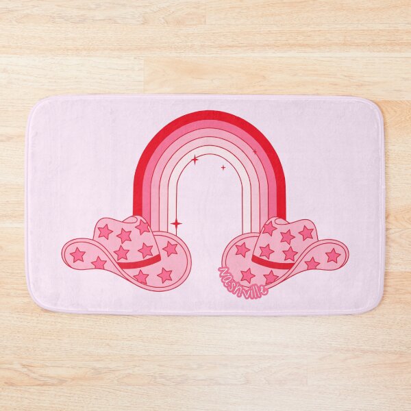 Item preview, Retro Nashville Pink Rainbow Cowboy Hats designed and sold by hihoneyitsbunny.