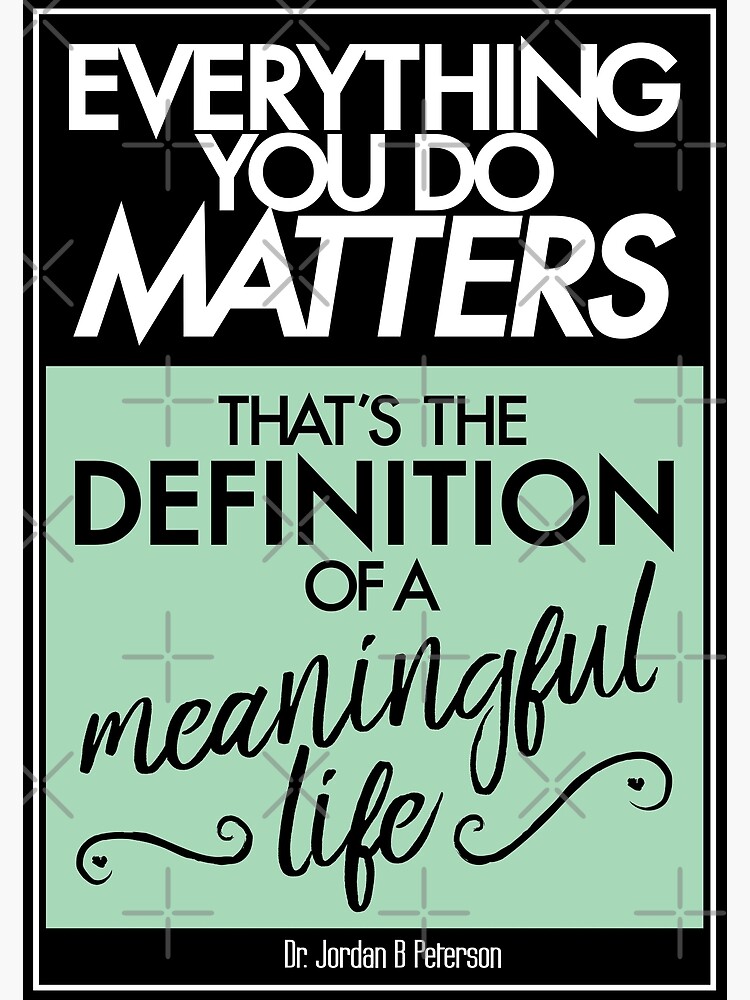 Disover Everything You Do Matters (green) Premium Matte Vertical Poster