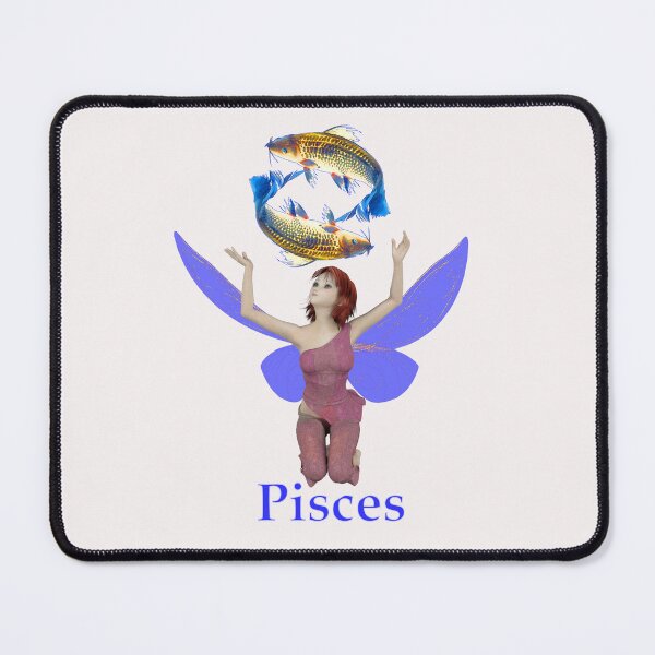 Item preview, Pisces fairy girl gazing at spinning twin fish designed and sold by Fantasyart123.