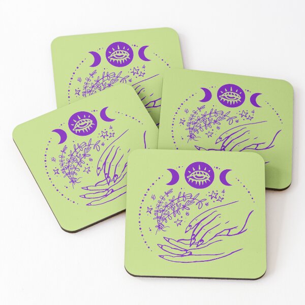 Item preview, Mystical Hands & Eye Moon Phase Illustration designed and sold by WhatWhatDesigns.