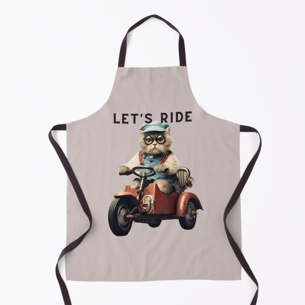 Item preview, Let's Ride Retro Cat Design | Vintage Cat Lover designed and sold by KittyStampedeCo.