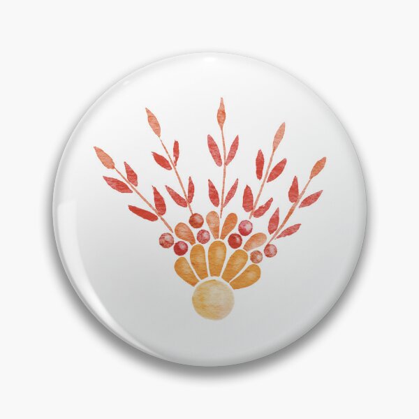 Item preview, Autumn Floral Spray Watercolor Illustration designed and sold by ConfettiCreate.
