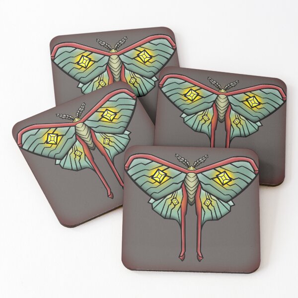 Item preview, Bioluminescent Luna Moth (with background) designed and sold by mondaytunes.