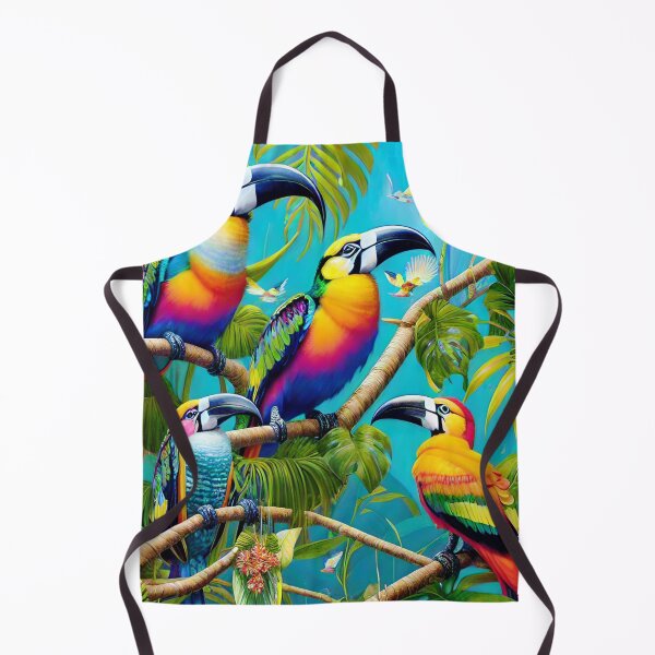 Aperçu de l'œuvre Les oiseaux toucans tropicaux créée et vendue par purplesensation.