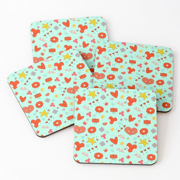 Item preview, Pattern with fun doodles of hearts and flowers, Illustration with small and tender hearts. designed and sold by Malogue.