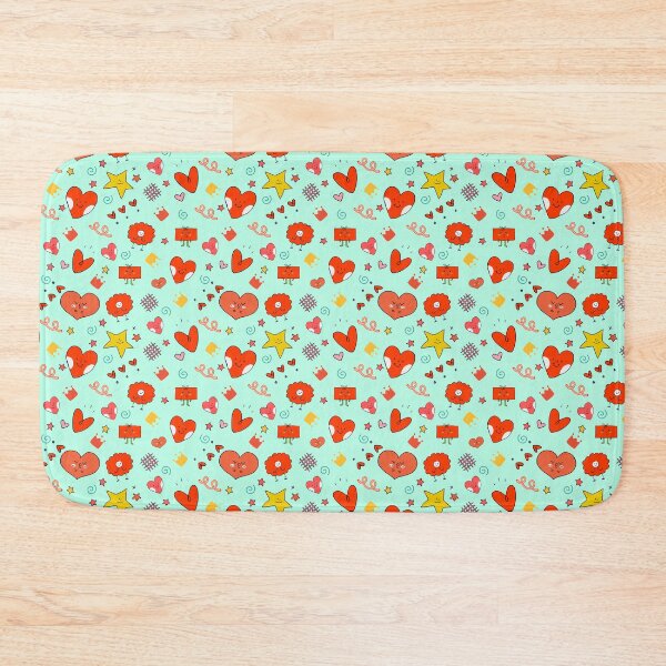 Item preview, Pattern with fun doodles of hearts and flowers, Illustration with small and tender hearts. designed and sold by Malogue.