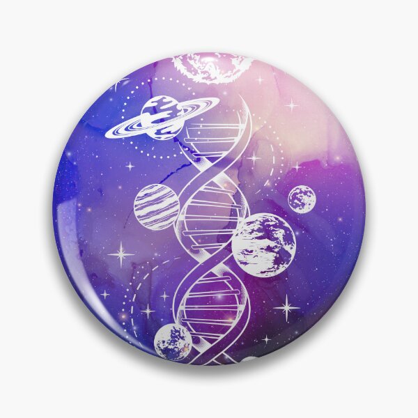 Item preview, Cosmic Aesthetic Universe with Planets and Double Helix in Starry Ink Nebula designed and sold by Trish Dish.