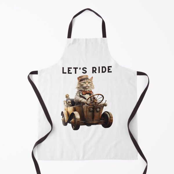 Item preview, Let's Ride Retro Cat Design | Vintage Cat Lover designed and sold by KittyStampedeCo.