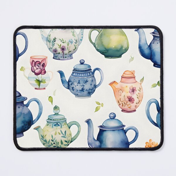 Item preview, Whimsical Watercolor Teapots No.2 designed and sold by Marvel Selke.