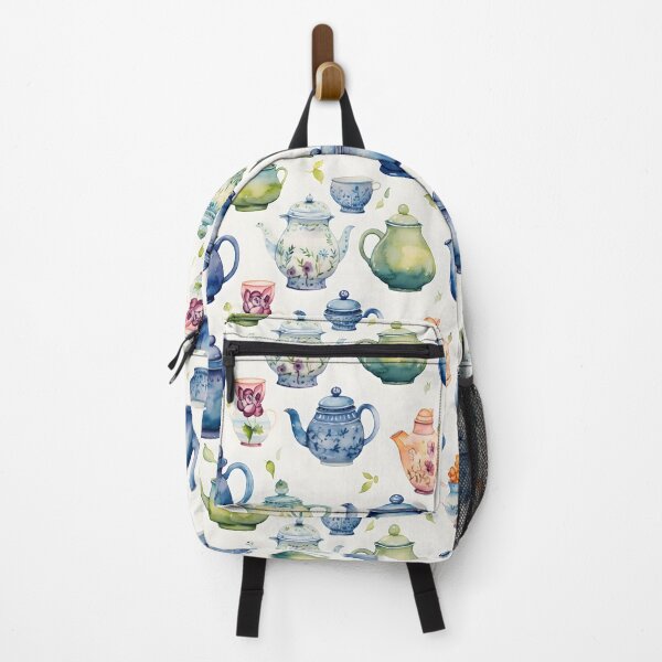 Item preview, Whimsical Watercolor Teapots No.2 designed and sold by Marvel Selke.