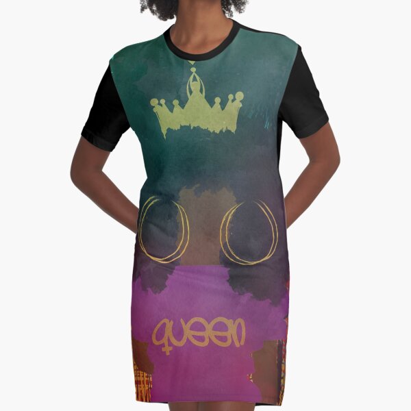 CULTURED QUEEN Graphic T-Shirt Dress