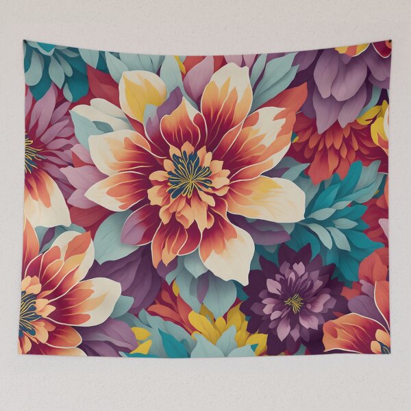 Item preview, Watercolour Flowers Seamless Pattern designed and sold by druidwolfart.
